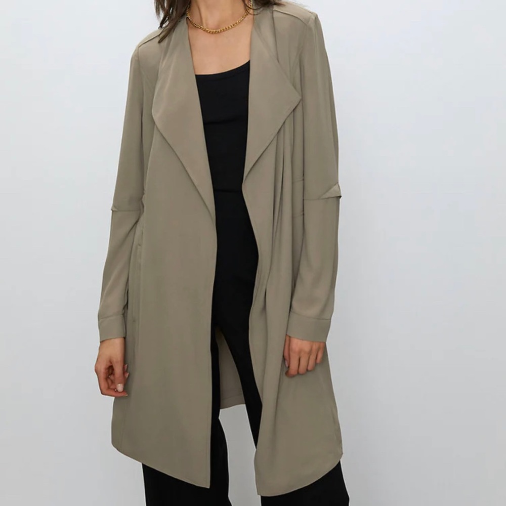 Barely Worn Sold Out Babaton Flowy Trench Coat Size Small Taupe Color